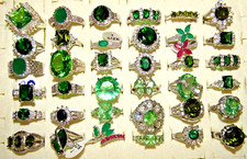 Green rings dress cocktail