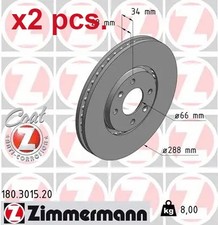 X2 PCS FRONT BRAKE DISC ROTOS