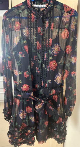 Jaeger black floral 100 - %, silk