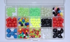 Box of 350 x Sea Fishing Tackle Rig Beads - 10mm 8mm 5mm 3mm Luminous Pulley etc