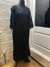 Vintage 1940s Black Dress in