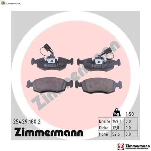 Brake pad set disc - disc,