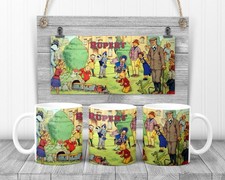 Rupert The Bear Mug,  11oz Ceramic Cup, TV Show Fan Gift,