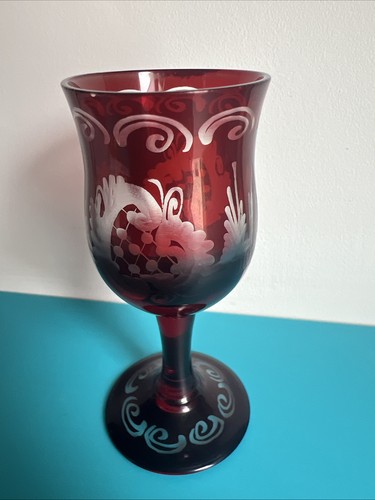 Antique 19thc bohemian - bohemian, ruby