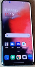 OnePlus 7T Pro 256GB - Blue (Unlocked) Cracked Screen Read Description #937A