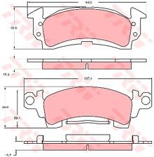 Front brake pad - front, set