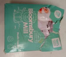 Bloomsbury Mill Organic Cotton Soft Baby Muslin Cloths / Squares Animals 6 Pack