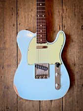 2023 Fender Custom Shop '1960' Tele Custom Relic in Sonic Blue & hard shell case
