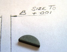 JOWETT 50673 OIL PUMP DRIVE WOODRUFF KEY - JAVELIN & JUPITER - 1948-1952 MODELS