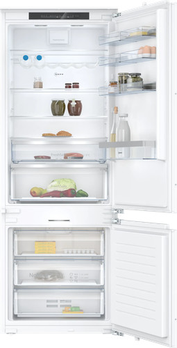 Neff fridge freezer - neff, white