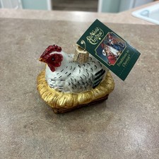 OLD WORLD CHRISTMAS HEN ON