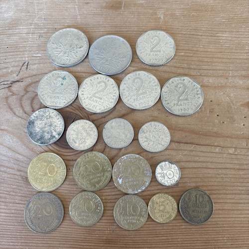 Job lot old french francs - job,