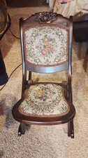 Vintage antique folding wooden - folding,
