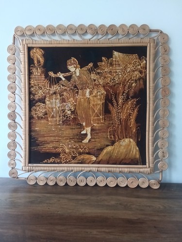 Vintage batik art fabric - art,