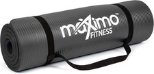 Multi-Purpose Exercise Mat For Auction Extra Thick Black 183 x 58.5 x 1.2cm