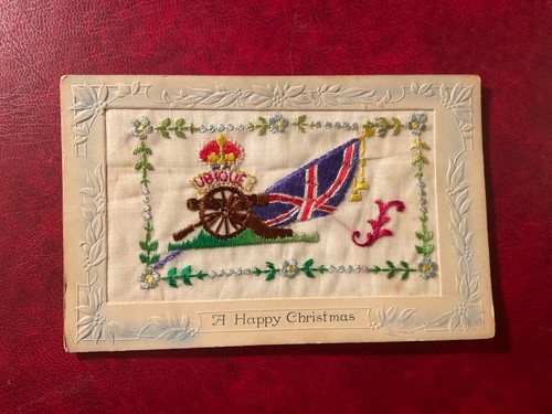 Ww1 silk postcard ubique - ww1,