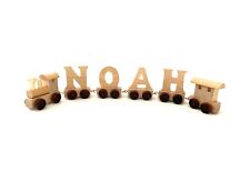 Educational Alphabet Wooden Train Letters for Personalised Name Train