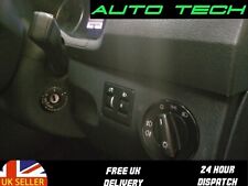 For VW Transporter Caddy Light Switch + Ignition Ring Decorative Dash Trim Black