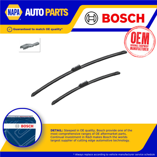 Wiper blades flat - wiper, (pair)