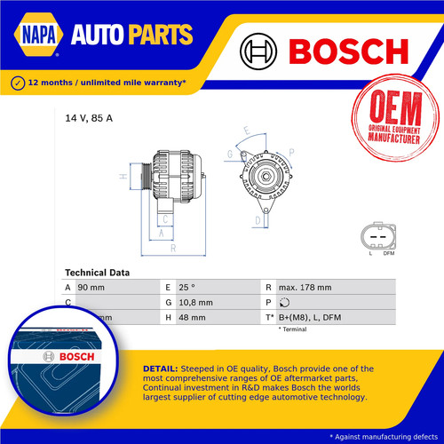 Alternator fits mgf 1 - mgf, rd