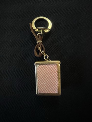 Vintage miniature key ring - key,