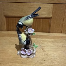 Vintage Goebel Hummel birds pair GREAT TITMOUSE'S model CV241 5” Tall