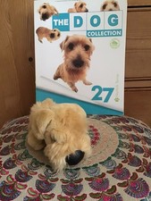 Eaglemoss Artlist Dog Collection Norfolk Terrier Puppy Plush Toy & 27 Magazine