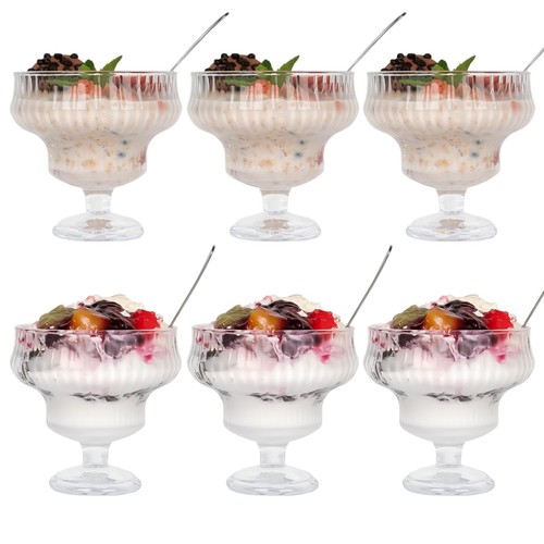 Set footed glass dessert - set,