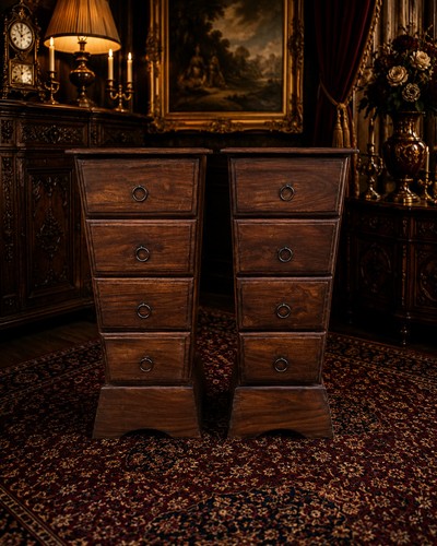 Pair bedside cabinets drawer - bedside, 4
