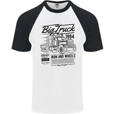 HGV Driver Big Truck Lorry Mens S/S Baseball T-Shirt