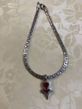 Vintage Bico Australia Red Beryl Pendant Necklace