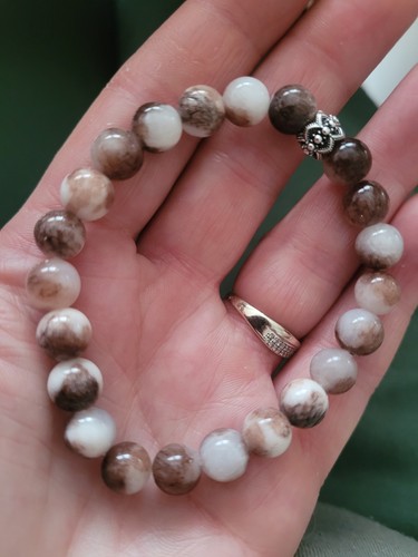 Coffee persian jade 8mm - coffee,