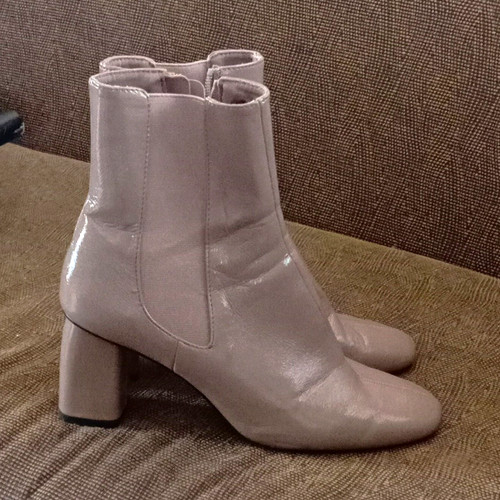 Zara women beige patent - beige,