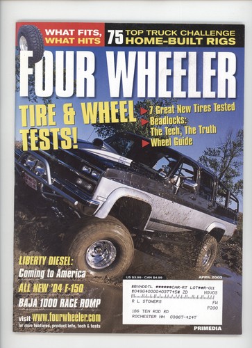 Four wheeler april 2003 - four,