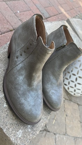 Clarks taupe metallic leather - clarks,