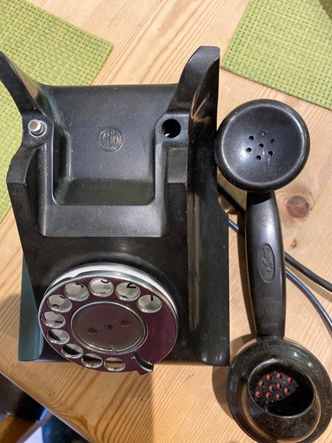 Vintage black bakelite rotary - vintage,
