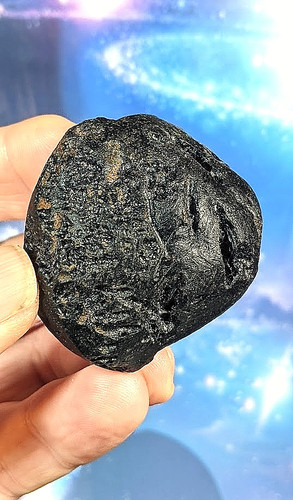 Large tektite meteorite - tektite,