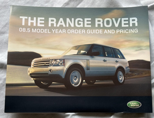 Range rover brochure 2008 - rover,