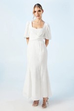 Oasis Womens Maxi Dress Ivory
