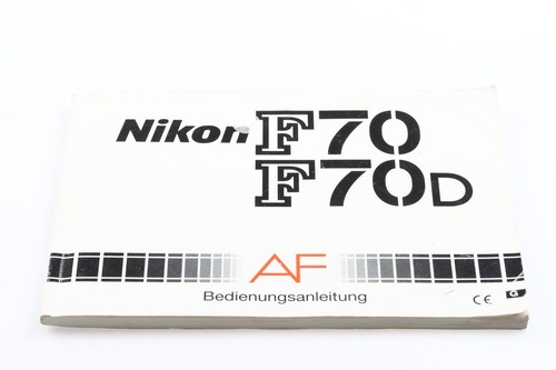 Nikon f70 f70d manual - nikon, /