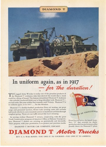 1942 diamond trucks army - 1942, ad: