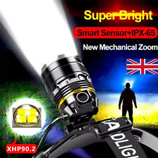 XHP99 Super Bright Waterproof Head Torch Headlight LED USB Rechargeable Headlamp