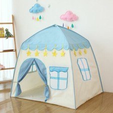 Blue Starry Pop Up Fun Play Tent Playhouse For Boys Kids Baby Children Ball Pits