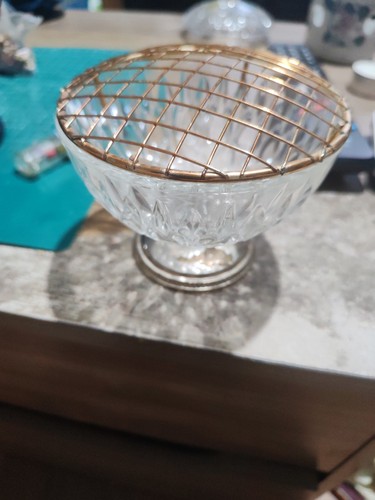Vintage cut glass crystal - or,