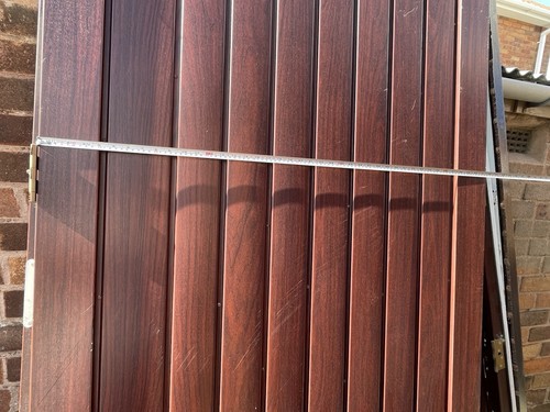 Garage door metal used double - door,