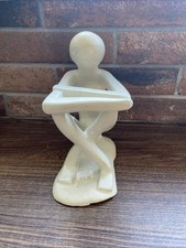 Grey Soapstone Thinking Man