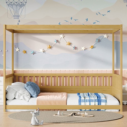 Full size canopy bed - size,