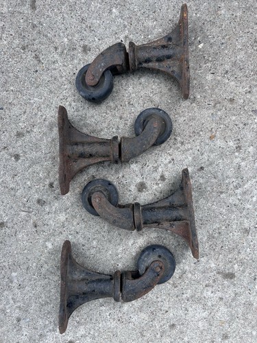 Set four antique swivel - set,