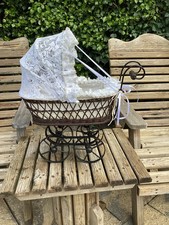 Vintage Style Doll Pram  With