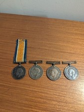 WW1 Sterling Silver War Medals